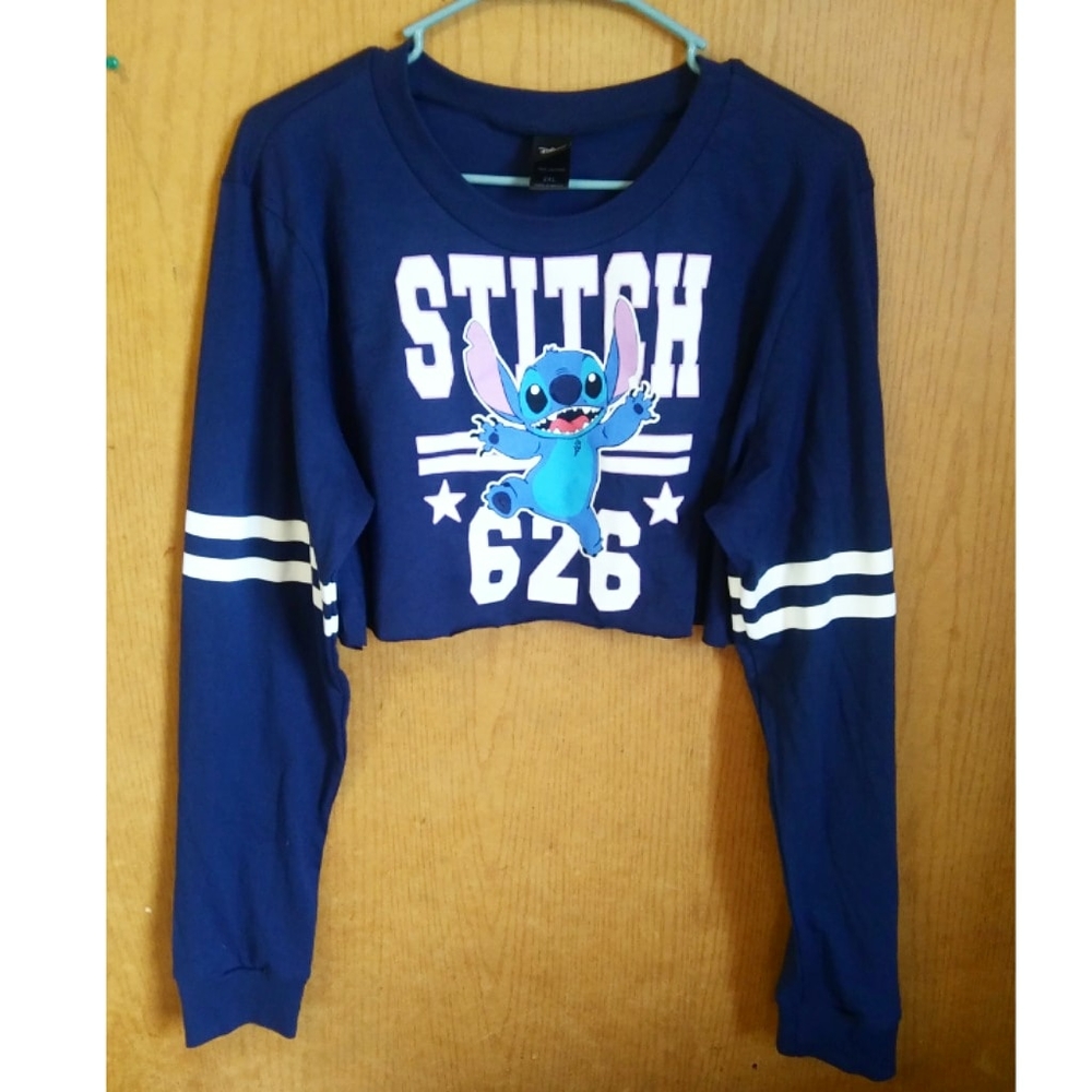 Lilo and Stitch Sporty Cropped Sweatshirt
